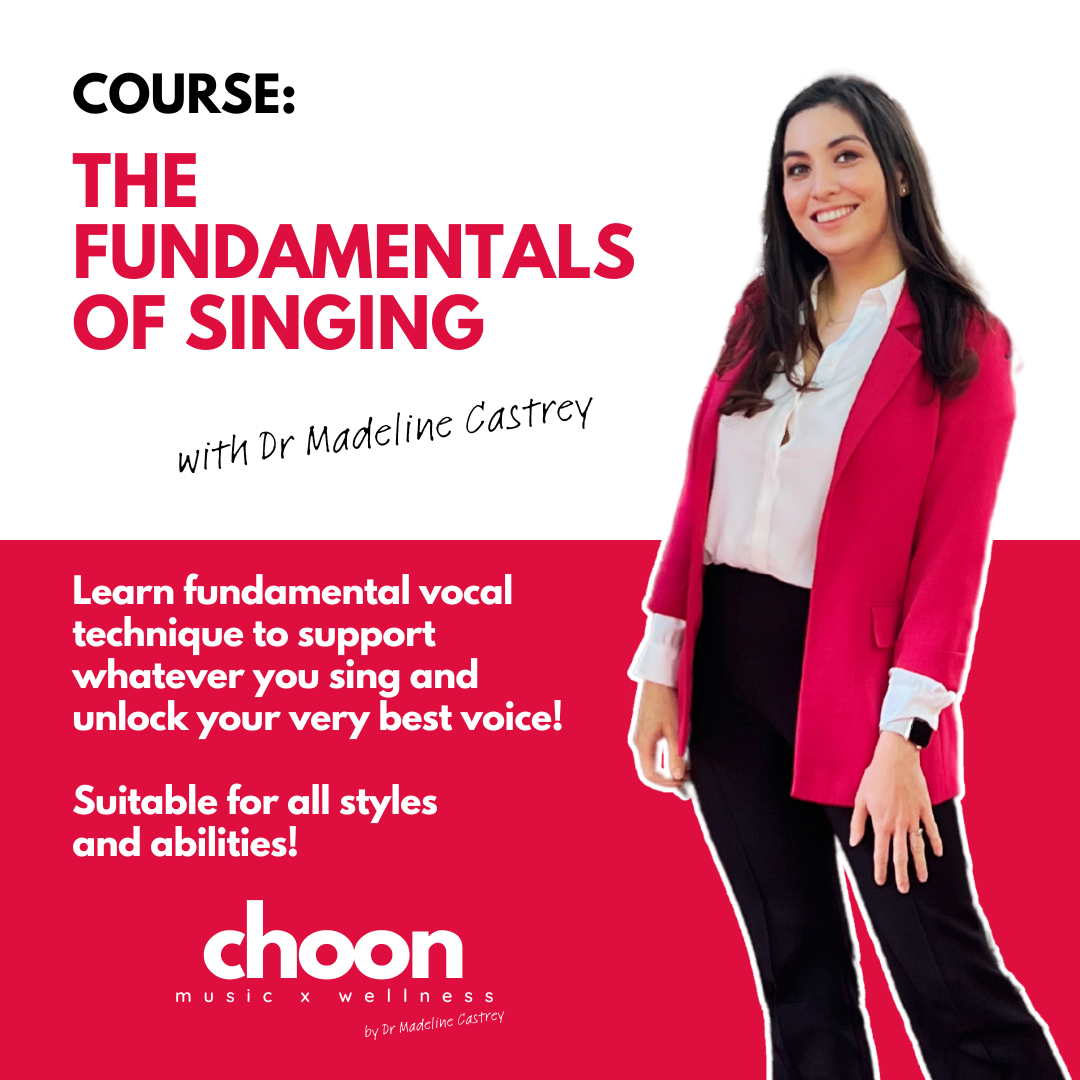 Unlock Your Singing Potential and boost your wellness with Dr Madeline Castrey