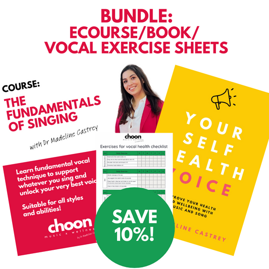 eCourse, Your Self, Health Voice Book & Vocal Exercise Checklist