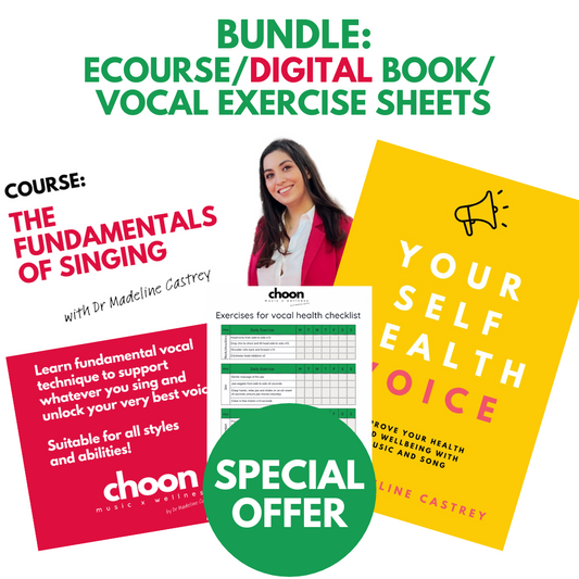 eCourse, Your Self, Health Voice DIGITAL Book & Vocal Exercise Checklist (no postage!)